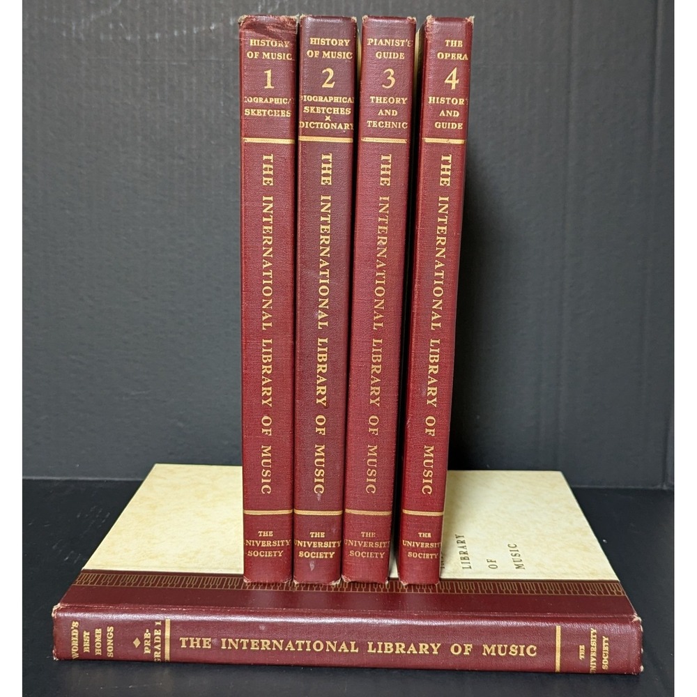 International Library of Music 1961 Vol 1-4 + World's Best Home Songs 1962
